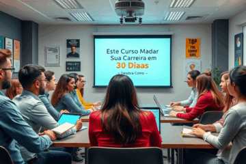 Imagem destacando a transformação profissional em 30 dias com o curso.