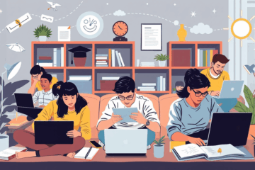 Estudante aproveitando a flexibilidade do aprendizado online para conquistar sua carreira dos sonhos.