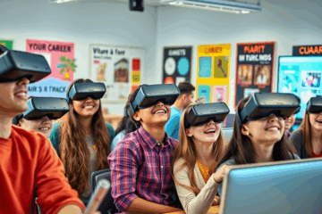 Imagem de um estudante em sala de aula, simbolizando um curso que prepara para o futuro.