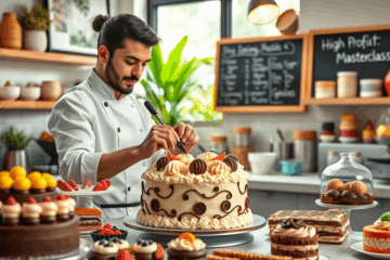 Imagem da Masterclass Premium de Confeitaria com foco em receitas que oferecem alta margem de lucro.
