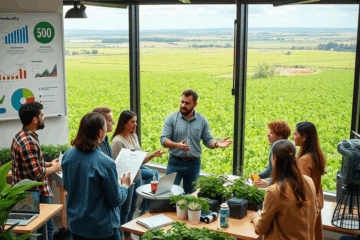 Imagem destacando profissionais aprendendo estratégias de monetização no Curso Elite de Técnico em Agropecuária.