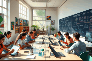 Participantes em aula de masterclass sobre multimídia interativa