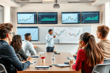 Imagem do curso prático de investimentos para leigos e autônomos, ensinando a gerenciar finanças pessoais.