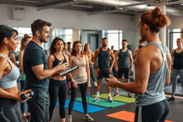 Aulas demonstrativas de personal trainer em curso prático